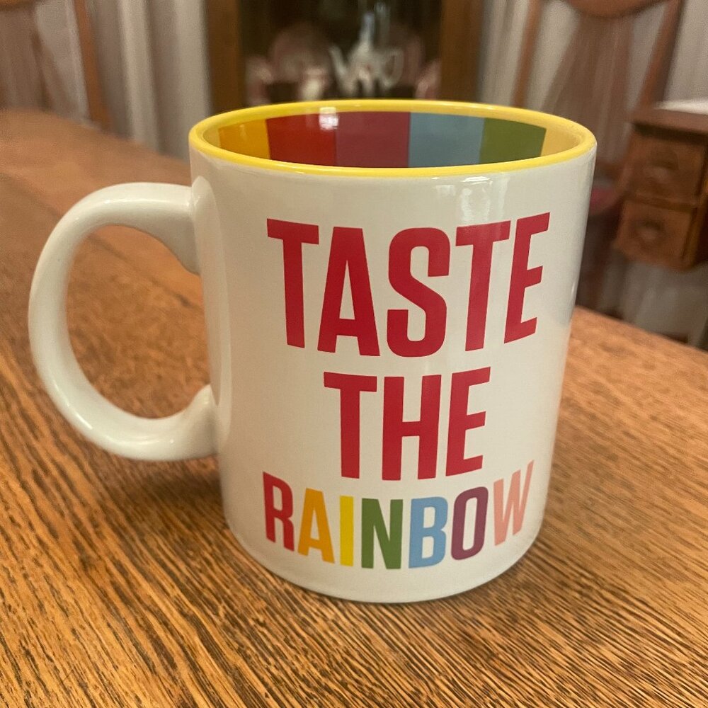 Taste the Rainbow Colorful Equality Themed Coffee Cup Mug by Just Funky